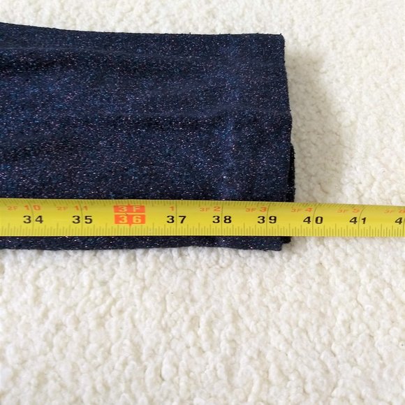 vintage 80s  black metallic knit embroidered matching set - Picture 12 of 15